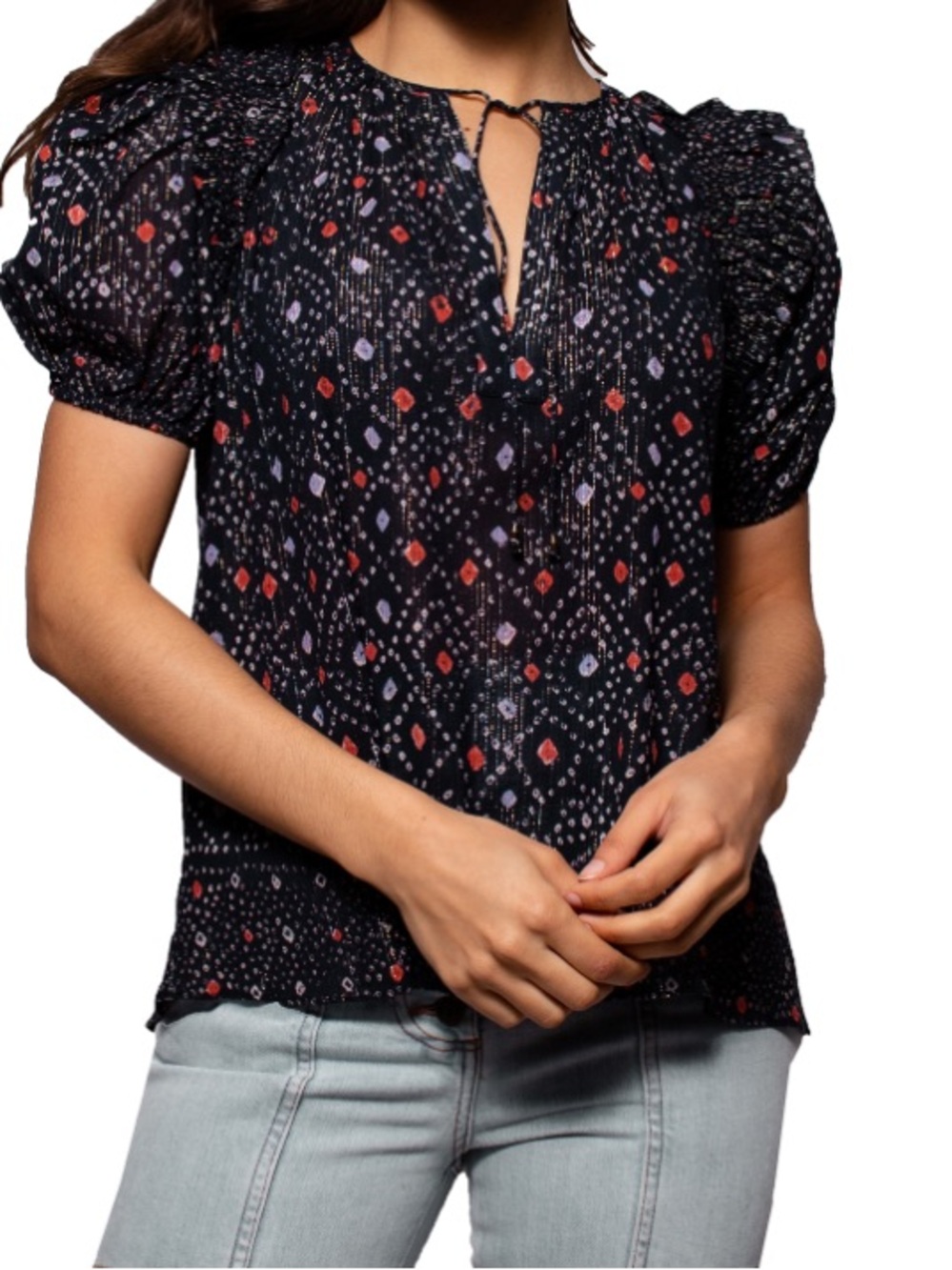 Ulla Johnson Leya Top In Navy Size 4